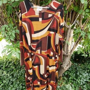 Geometric print dress